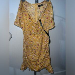 Mustard yellow dress